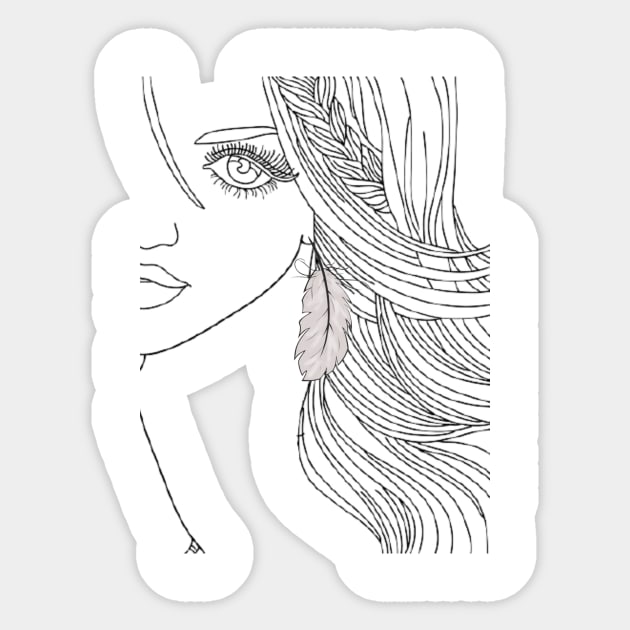 Female tenderness Sticker by VeryOK